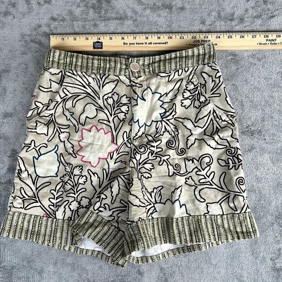Knox Rose Shorts Women Size S Floral Cotton Blend Stretch Pockets Boho Indie - Picture 2 of 7
